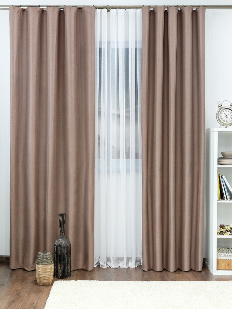 Комплект штор Assorti misket DRS 44291v12 бежево-коричневый