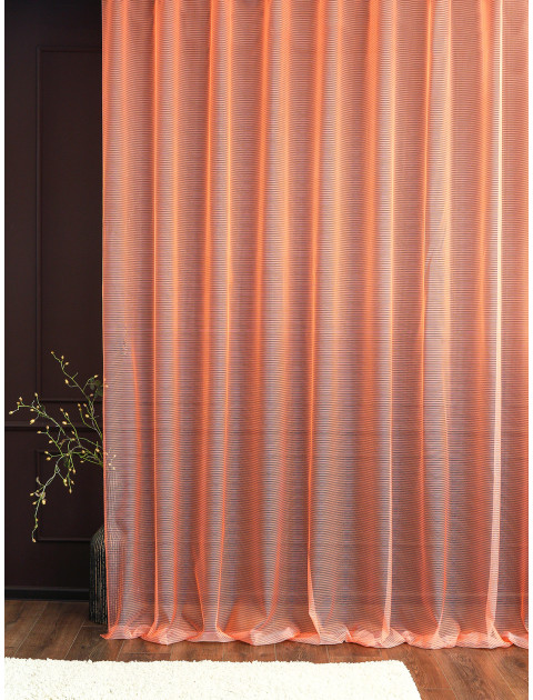 Тюль Легкий дождь 78588662 оранжевый полосы