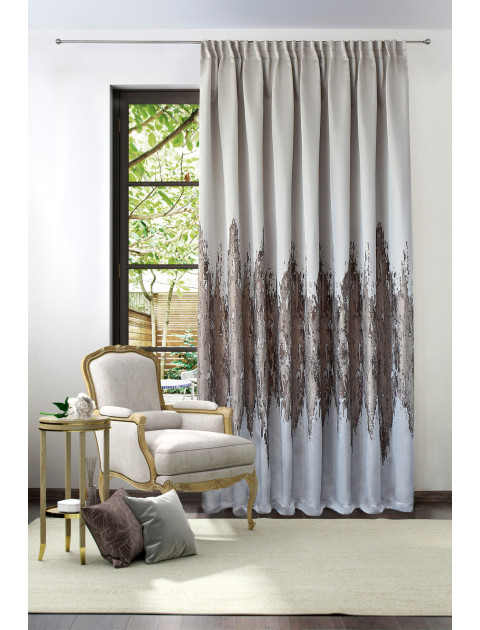 Штора занавес "Kalite" Ates DRS 44300 v 29365-1, светло-бежевый