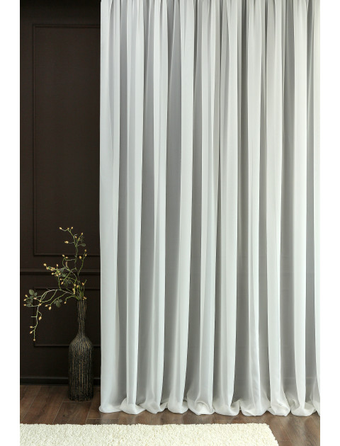 Тюль Krep молочный