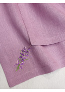 Набор салфеток с вышивкой Лаванда лен сиреневый
