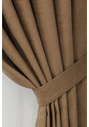 Комплект штор  Braun soft Madrid v 11, коричневый