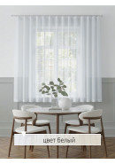Тюль под лен DRS32001v1А белый