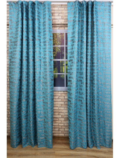 Комплект штор "Дарама", 55708v121, бирюзовый