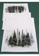 Дорожка декоративная Лес хлопок белый Дорожка декоративная Лес хлопок белый
