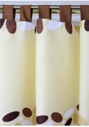 Комплект штор "Клэр" молочный, коричневый