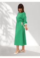 Платье Вишня яркий зеленый