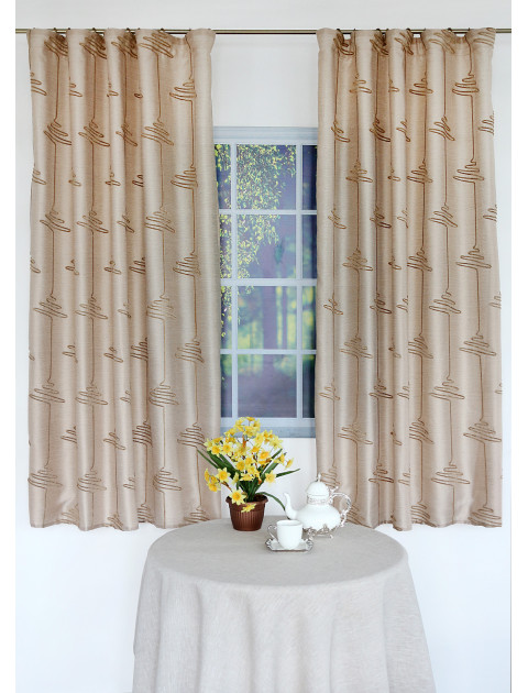 Комплект штор "Дарама. Шеннон" 31096 светло-коричневый