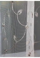 Комплект штор с тюлем "Balletto" Tafta Azra v12, 15841v55.2020 серый, белый, чёрный