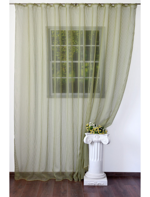 Тюль Filamenti зеленый