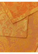 Набор салфеток из цветной ткани duck оранжевый вензель