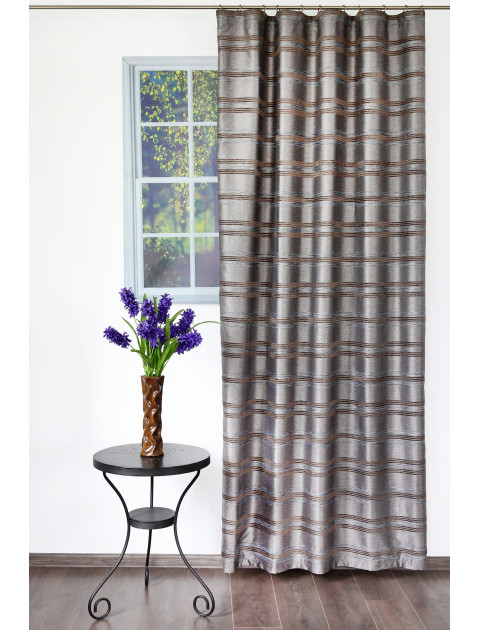 Штора "Дарама" 3437, серый, коричневый