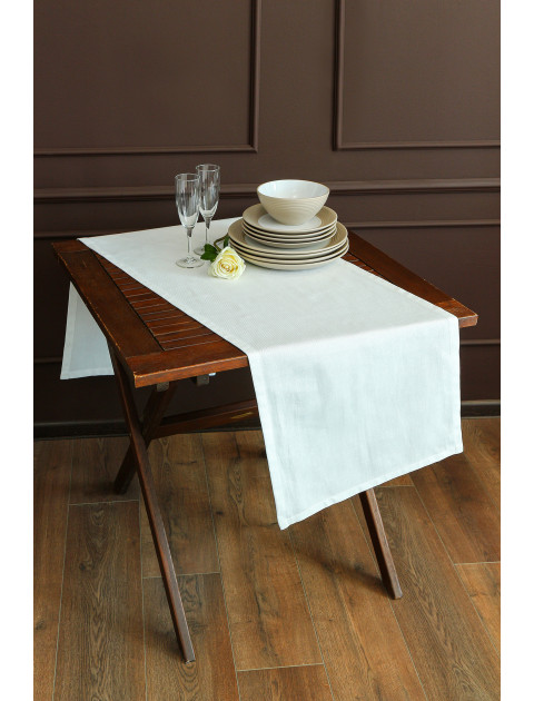 Дорожка для сервировки стола Мальва белый