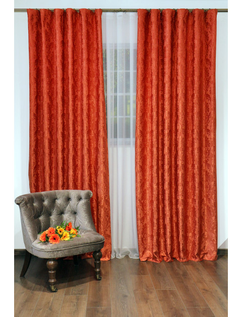 Комплект штор "Damask" терракотовый
