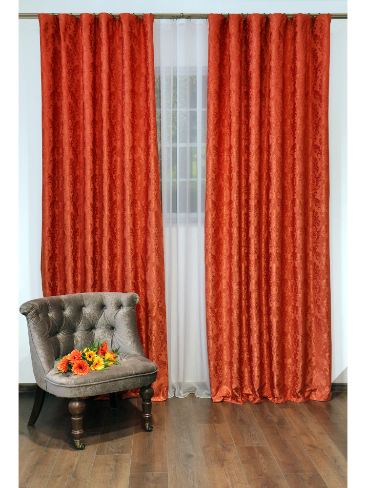 Комплект штор "Damask" терракотовый