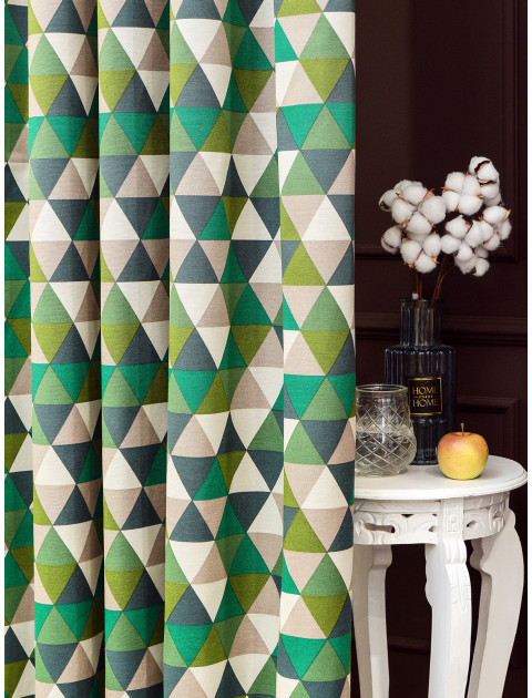 Комплект штор Dakota 51790v006 бежевый зеленый