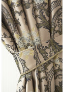 Комплект штор "Версаль" vanelly md165 v 44, серо-бежевый, хаки, бирюзовый