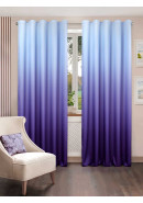 Комплект штор Градиент габардин фиолетово-голубой