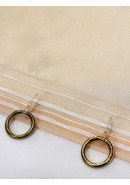 Тюль Микровуаль v22886 оранжево-персиковый