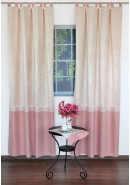 Комплект штор "Alizée", бежевый, розовый