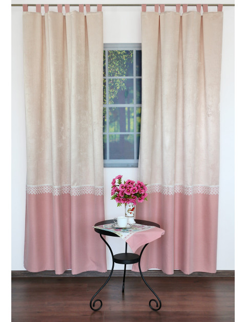 Комплект штор "Alizée" 1968 v 416 бежевый, розовый