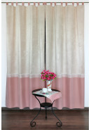 Комплект штор "Alizée", бежевый, розовый