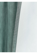 Комплект штор Флокинг блэкаут v7, серо-бирюзовый