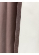 Комплект штор Флокинг блэкаут v11, коричневый