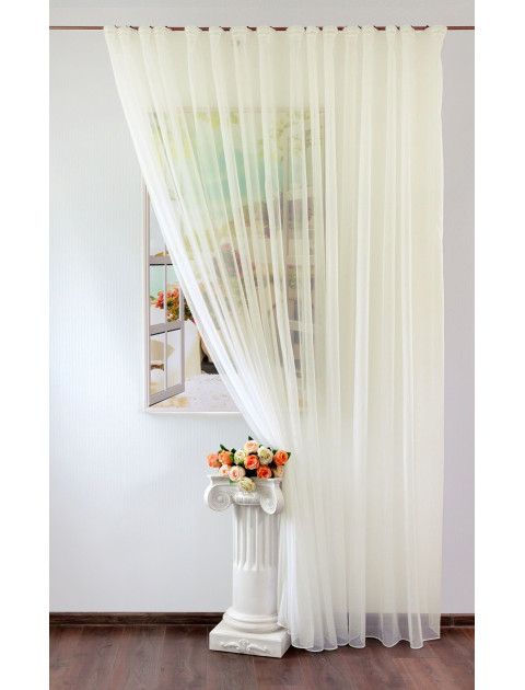 Тюль "Gloire" молочный