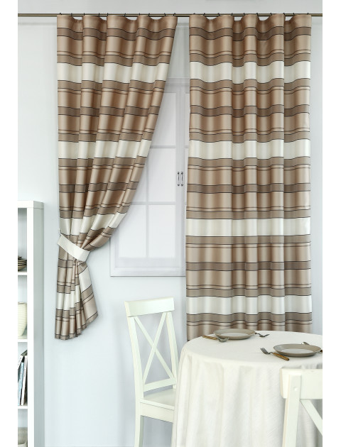 Комплект облегченных штор Дарама lungs 13643v03 бежевый коричневый