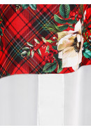 Тюль экран Шотландка габардин красный зеленый белый Тюль экран Шотландка габардин красный зеленый белый