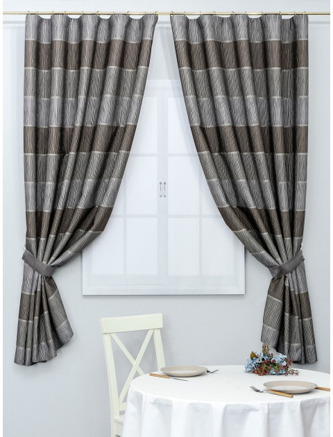 Комплект штор Дарама крэш 55651v106 серый