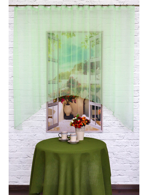 Тюль Арка, салатовый