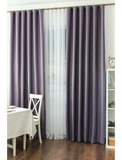 Комплект штор Ganny 508v25 без подхватов сиреневый
