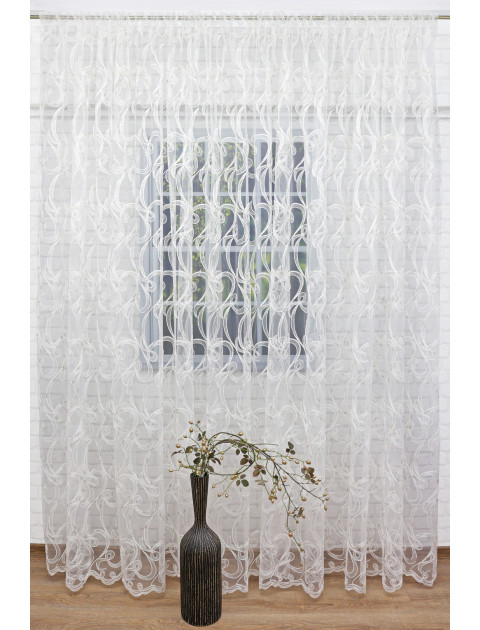 Тюль Сетка-Вышивка 24599v191 krem