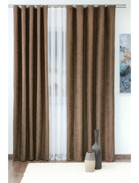Комплект штор Софт TDTisa00101vk3267 темно-коричневый