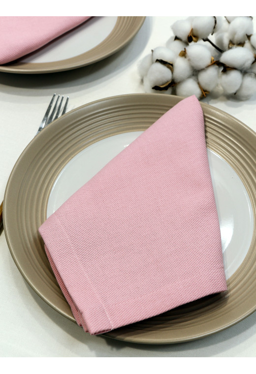 Набор салфеток Мальва хлопок розовый 40*40 см