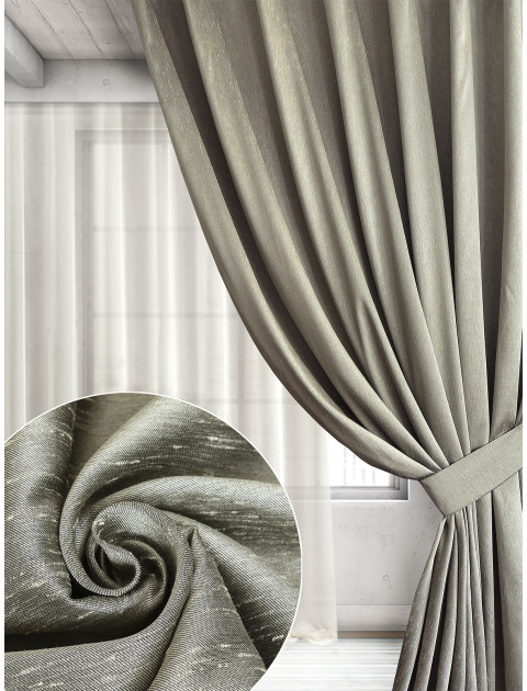 Штора с подхватом Tafta Azravgri светло-серый