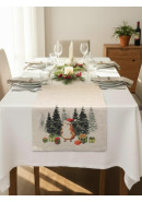 Дорожка декоративная Ежик лен серо-бежевый Дорожка декоративная Ежик лен серо-бежевый