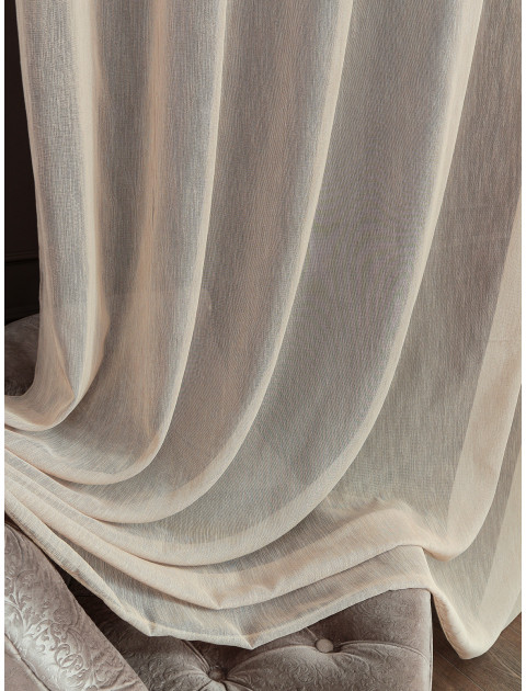 Тюль под лен Dolly AR 2100v3101 серо-бежевый