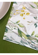 Набор салфеток Усадьба Лиана белый желтый зеленый