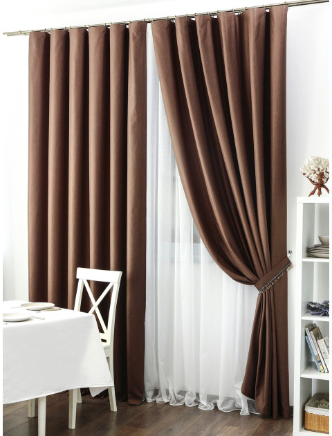 Комплект штор Milan kisav58 коричневый
