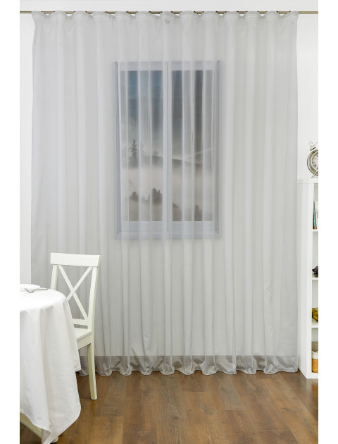 Тюль сетка, серый