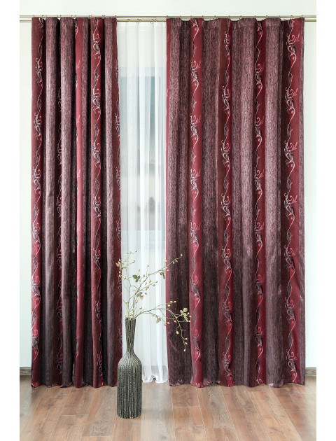 Комплект штор Sultan 115690vb4 темно-бордовый