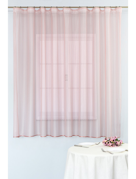 Тюль сетка Nova baklavav7002 розовый