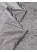 Покрывало плед серый бархат блестящий Покрывало плед серый бархат блестящий