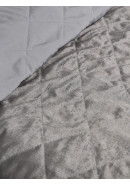 Покрывало плед серый бархат блестящий Покрывало плед серый бархат блестящий