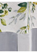 Тюль-экран Усадьба Лиана белый желтый зеленый