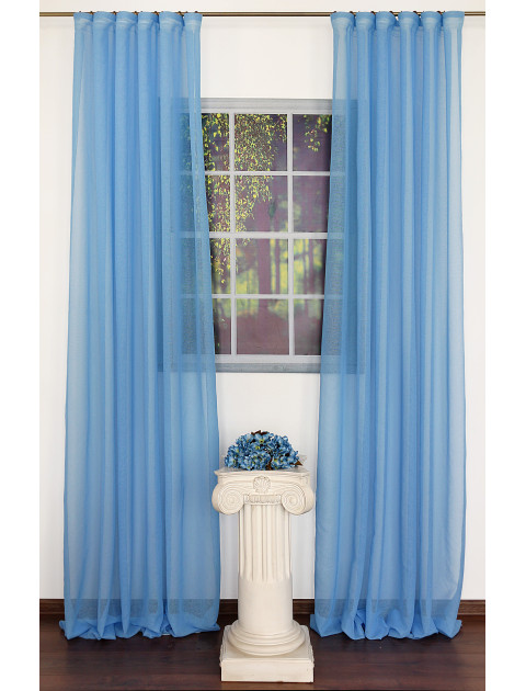 Комплект легких штор "Bluenaturele" голубой