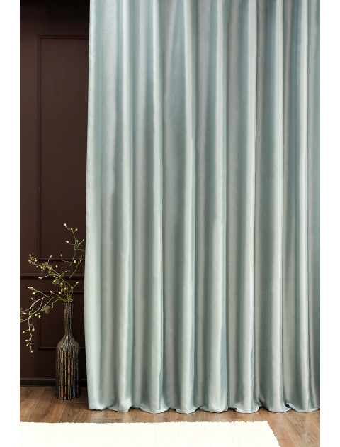 Тюль Krep crepev27 серо-голубой с платиновым отливом